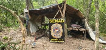 Destruyen base narco en la Reserva Natural del Bosque Mbaracayú